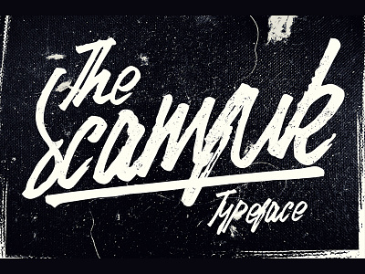 Scamfuk Typeface (Plus Bonus) brush classic display font handcraft handmade retro script type typeface typography vintage
