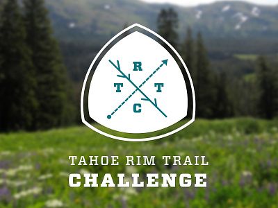 Tahoe Rim Trail Logo badge hike hiking logo nature patch