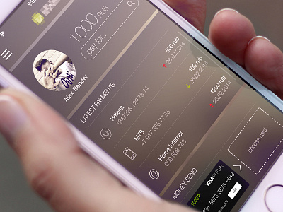 Finance Ui Home app bank card icon ios ios7 la pay sidebar ui ux wallpapper