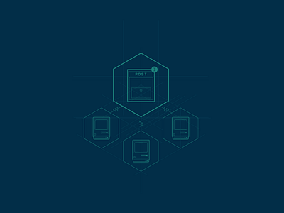 Flow Illustration graph icons illustration switchboard