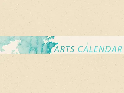 Arts Calendar art arts blue calendar texture watercolor