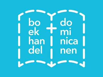 Logo Concept "Boekhandel Dominicanen" book bookshop cross typography