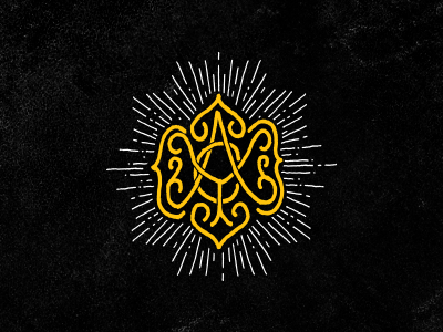 AYC ayc blkboxlabs branding hand lettered logo monogram texture vintage yoga