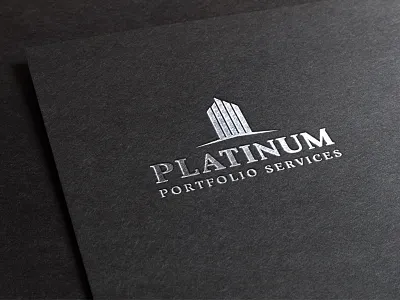 Platinum Portfolio Services building ci corporate identity logo platinum silver