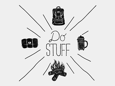 Do Stuff handlettering illustration layout type typography