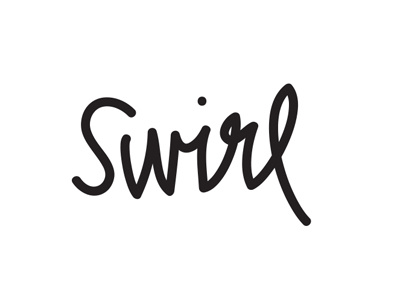 swirl - reject black black and white handwriting minimal simple white