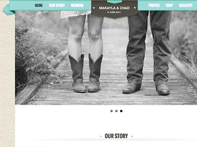 Wedding Website burlap canvas wedding