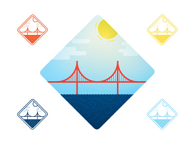 BTS to SFO badge bridge golden gate pexeso san francisco trip