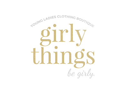 Girly Things Logo & Branding Design awaken awaken design company brand branding clean design gold logo logo design minimal simple type