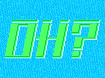 Oh? custom type modern oh typography