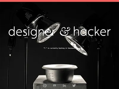 T. Nguyen landing typography