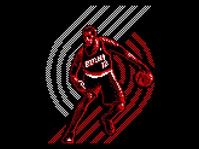 Pixel LaMarcus Aldridge 12 blazers lamarcus aldridge pixel