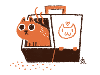 Litter Box doodle illustration