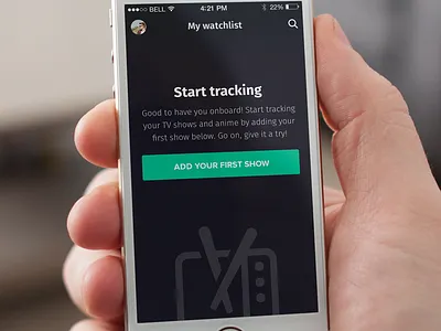 Blank state add anime blank blank state empty episodes ios iphone shows tv tv shows ui