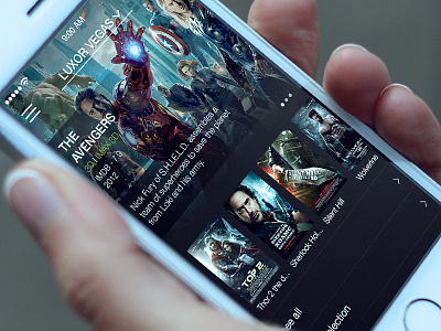 Cinema App app cinema cover icon ios ios7 movie ui ux