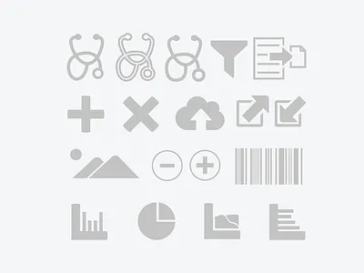 Application Icons add bar graph barcode delete export icon import minus picture pie chart plus upload