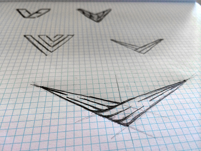 CrossFit Brand Icon Sketches branding circuit crossfit identity illustration logo muscle strength stretch v venture