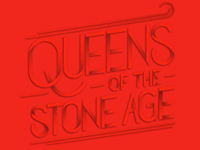 Queens of the Stone Age lettering qotsa typography