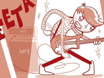 GEeeetaaa! comic gig guitar illustration music