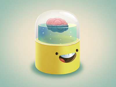 Brainy brain doodle jar sketch 3 test