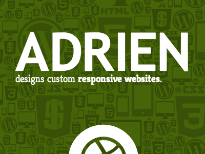 Adrien Designs - portfolio site css3 design html5 responsive web