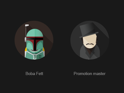 Boba Fett avatar boba fett flat pm promotion master seo sw