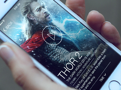 Cinema App app cinema cover icon ios ios7 movie ui ux