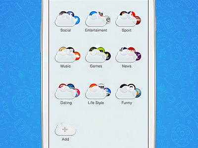 Everything.me ver1 rebrend app interaction mobile ui ux