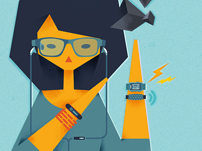 Wearable Technology Illustration editorial illustration illustration magazine rogue magazine wearable technology