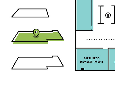 Interactive Map design icon map office wayfinding