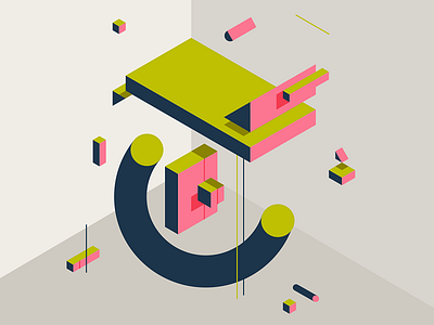 TYPEFIGHT isometric lettering t typefight