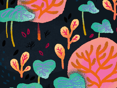 glow illustration nature pattern