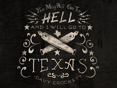 I will go to Texas Variation by Rural Rooster hand drawn hand drawn lettering lettering logo quote