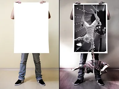 "Live Poster" acrobat effects light manipulation photo poster