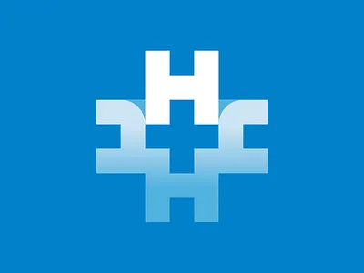 The Clinical Hub Mark branding clinical h logo mark medical medical cross the clinical hub typography
