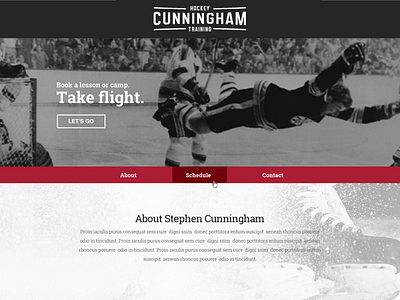 Hockey Training Site colorado hockey icon logo olde school sports sports logo traning vintage web design web site website
