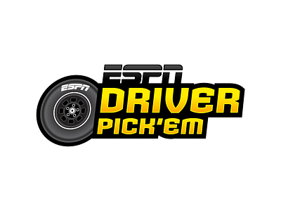 ESPN Driver Pick 'Em espn logo racing sports vector