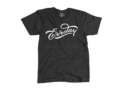Errday Tee custom design errday graphic handlettering lettering logotype script swag tshirt type typography