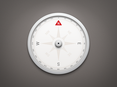 Compass app icon compass gray icon illustrator ios icon mac icon mac os icon macos icon metal needle north os icon osx icon photoshop sandor smartisan south