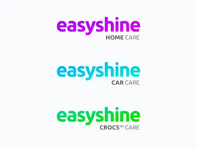 Easy Shine® brand line aqua blue bold car clean color colorful easyshine gradient logo simple turquoise