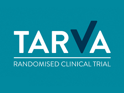 Logo Design - TARVA aqua navy proxima nova tick white