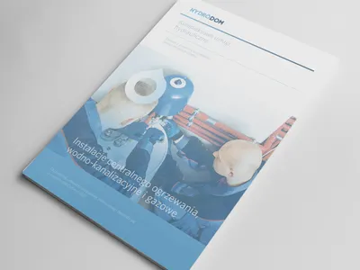 Hydrodom - Comprehensive plumbing services blue brand branding challenge flyer hydrodom plumber plumbing poland services water zabrze