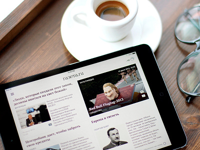 Gazeta.Ru ipad redmadrobot ui
