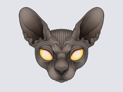 Mouser cat illustrator sphinx vector