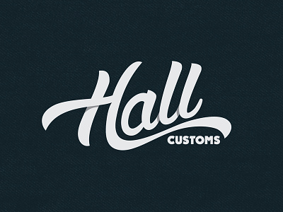 Hall Customs Logo branding logo typography