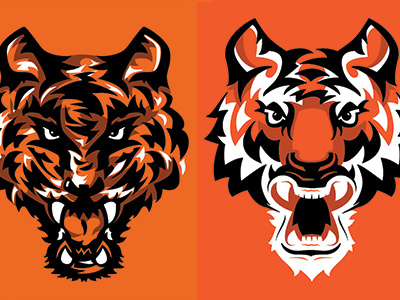 Improving illustration mascot tiger