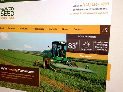 Weather Widget agriculture flat navigation ui ux weather widget