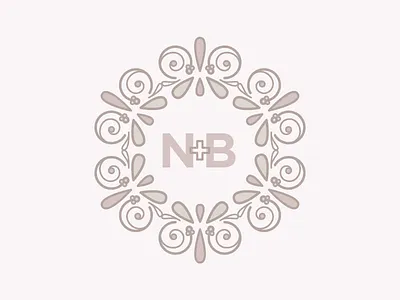 N+B logo design illustration interior design logo