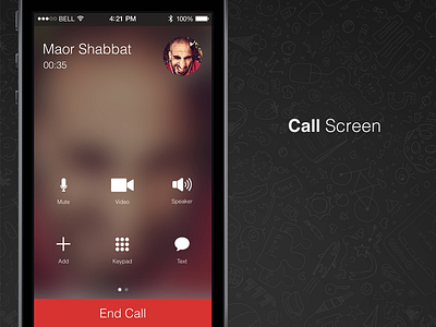 fring ios7 version app interaction mobile ui ux
