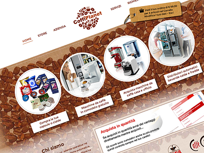 Coffiplanet caffe cialde coffee coffiplanet complic complic studio design web website